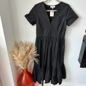 Gilli Clothing "Viscaya Dress" Black 100% Cotton New With Tag Size Small